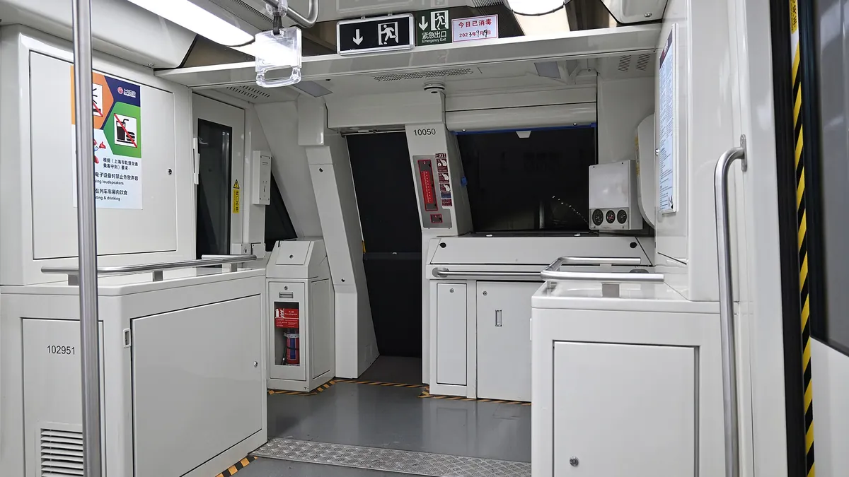 Shanghai Metro Line 10 train at the platform