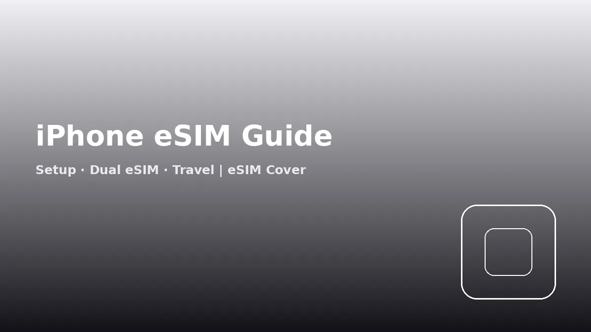Traveler installing an eSIM QR code on an iPhone at an airport