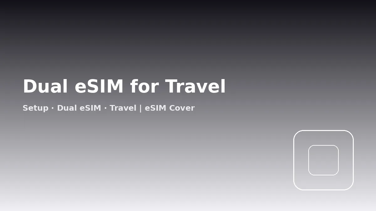 iPhone dual eSIM settings with home line and travel data line