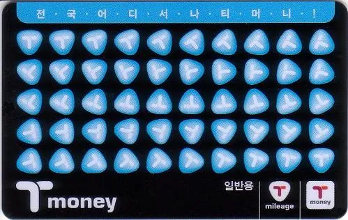 T-money transit card for Seoul buses and subways