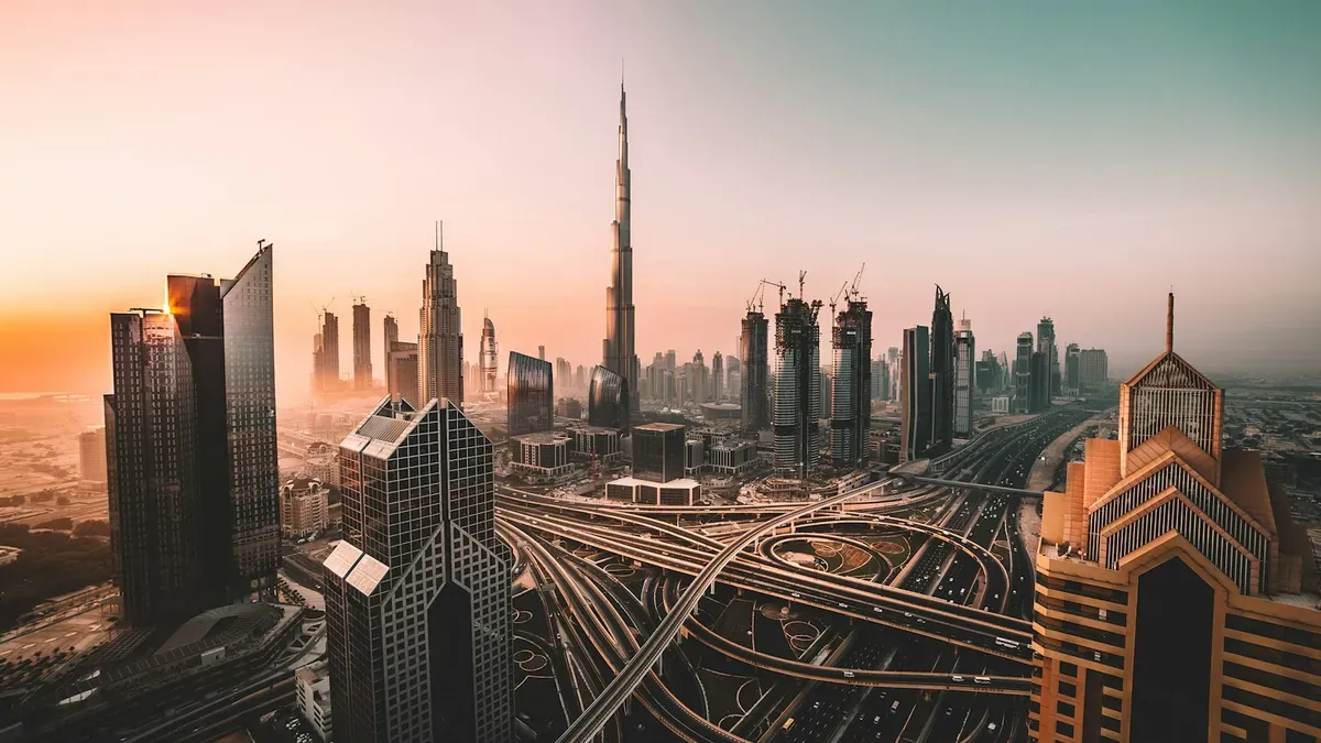 Burj Khalifa towering over Dubai