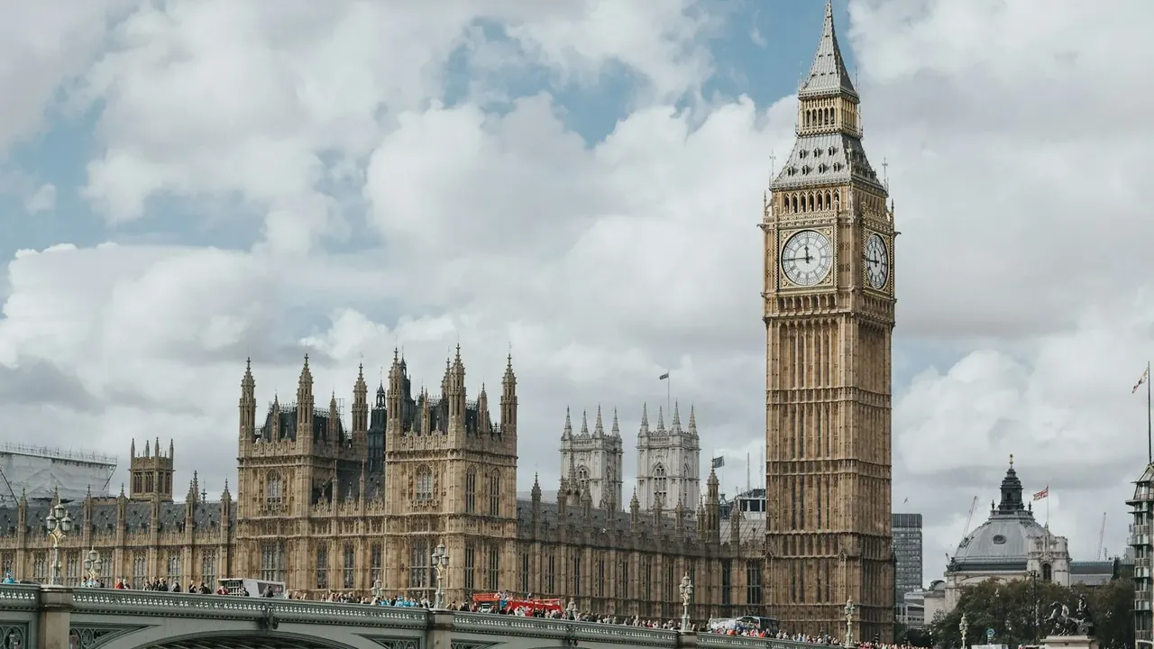 Big Ben and Westminster at golden hour
