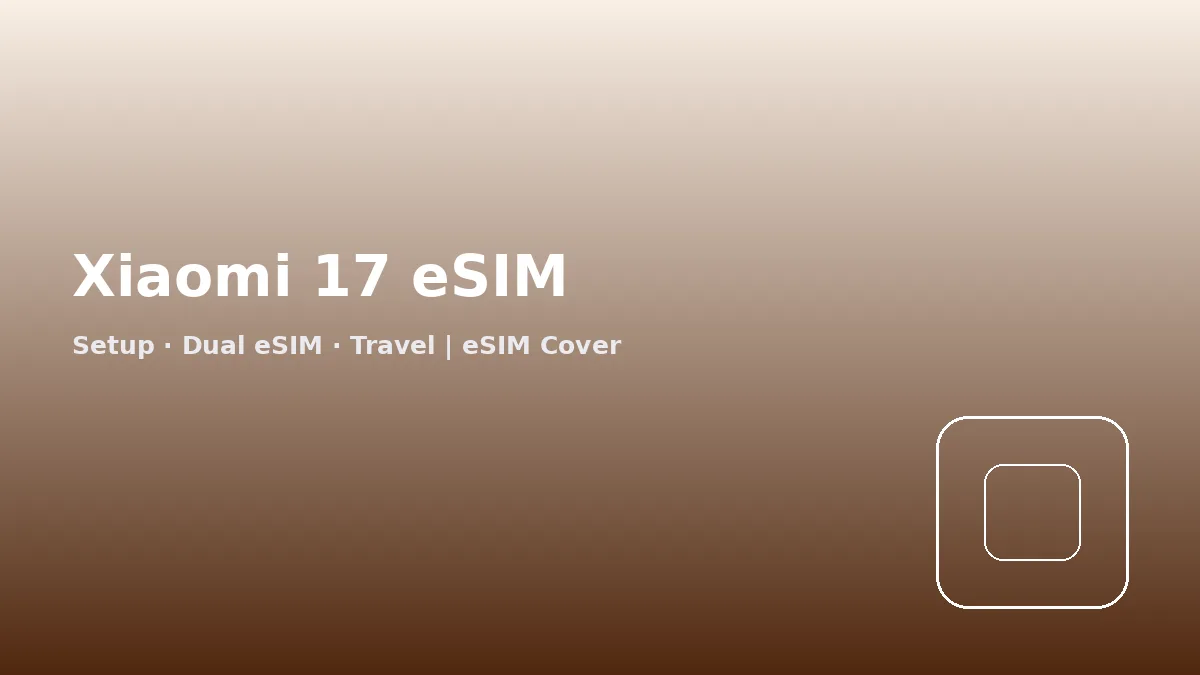 Xiaomi 17 dialing for EID to confirm eSIM hardware