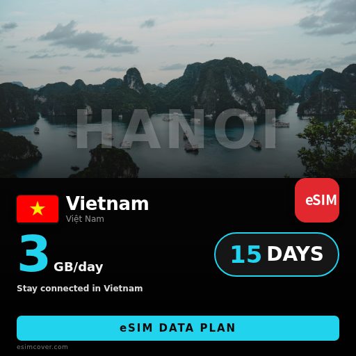 Vietnam eSIM data 3GB/Tag 15 Tage